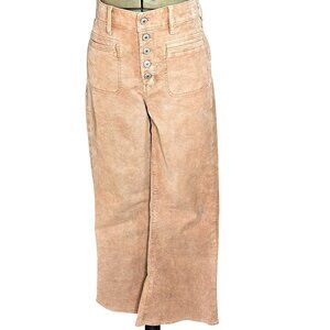 Woman's American Eagle Y2ki hi rise button fly corduroy boot cut flared pants 10